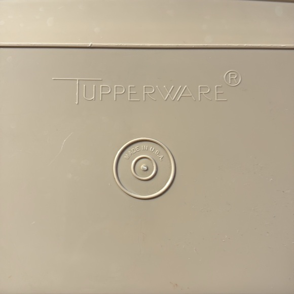 Vintage Tupperware Deviled Egg Container Tray Keeper Complete beige tan 723-3 - Picture 4 of 4